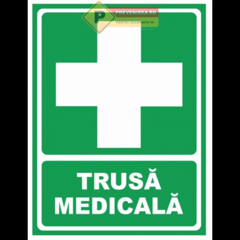 Indicator verde pentru trusa medicala